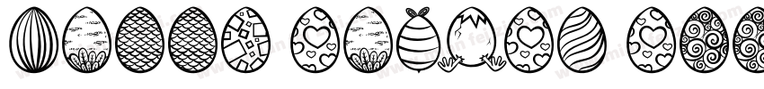 Happy Easter Egg字体转换